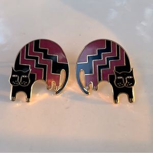 Laurel Burch “Aztec Cat” earrings